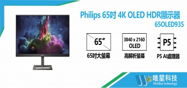 Philips 65吋4K OLED HDR顯示器 | 飛利浦