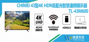 CHIMEI 奇美4K 低藍光顯示器 TL-43M600