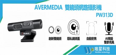 AVERMEDIA PW313D 雙鏡頭網路攝影機