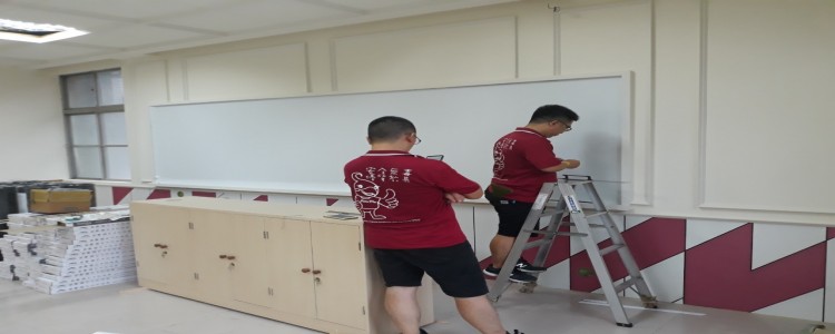 可投影不反光白板｜嘉義高商